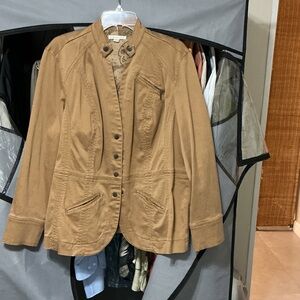 Coldwater Creek Camel Utility Jacket